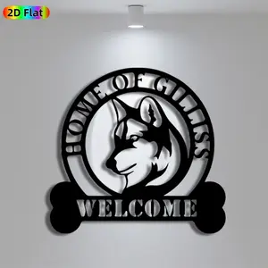 1pc Minimalist Dog Metal Wall Art, Minimalist Dog Statue Mural, Iron Craft, Perfect for Living Room, Garden, Zoo Corner Decor, Silhouette Wall Decor, Intricate Craftsmanship, Christmas Decor, Ideal Gift for Nature Lovers