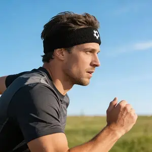 Cartoon Sports Trendy High Elastic Hairband, Sweat Absorbing Headscarf for Basketball, Running, Soccer, Fitness, with Wrist Guard