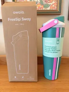 Owala FreeSip Sway Stainless Steel Water Bottle / 40oz / Color: Vacation Mode