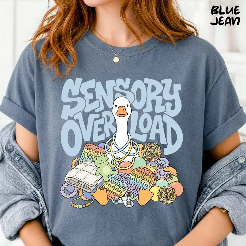 Comfort Colors Occupational Therapy TShirt, OT Silly Goose Tee, Sensory Overload, BCBA, SpEd Teacher, COTA Gift