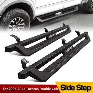 YITAMOTOR Running Boards Compatible with 2005-2023 Toyota Tacoma Double Cab, Off-Road Drop Side Steps, Black Nerf Bars Heavy Duty Aluminum Running Boards