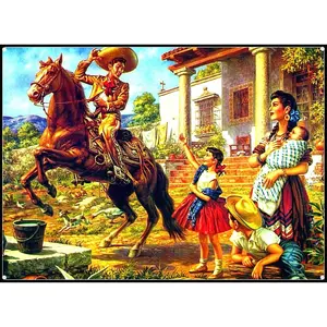 Tin Sign For Vintage New Poster Mexican Wife Husband and Kids Metal Sign 8x12 Inch Retro Art Home Bar Restaurant Coffee Shop Garden Garage Wall Decor Classic Metal Plaque Room Ornaments Artistic Decoration Photo Print