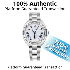 Cartier Clé de Cartier Collection WSCL0005  31mm White Dial  Stainless Steel Automatic Watch with Aftermarket Diamond-Set Bezel WHP039111