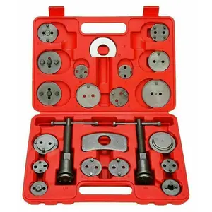 22PCS Pro Disc Brake Caliper Compressor Rewind Wind Back Tool Piston Pad Kit Set