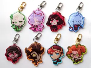 Deadlock Epoxy Acrylic Keychains , Mina, Celeste, Billy, Paige, Geist, Doorman, Drifter, Vindicta