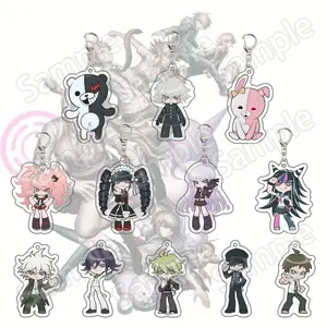 Danganronpa Acrylic Keychain – Nagito Komaeda, Kokichi Oma, Chiaki Nanami, Shuichi Saihara, Kyoko Kirigiri, Junko Enoshima, Monokuma Charm Gift