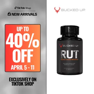 Bucked Up RUT Men’s Dietary Supplement | All-Natural Men’s Wellness & Performance Support Supplement | Contains KSM-66 Ashwagandha, Tongkat Ali, Vitamin D3, Zinc, DIM & Tribulus | Promotes Energy, Focus & Recovery