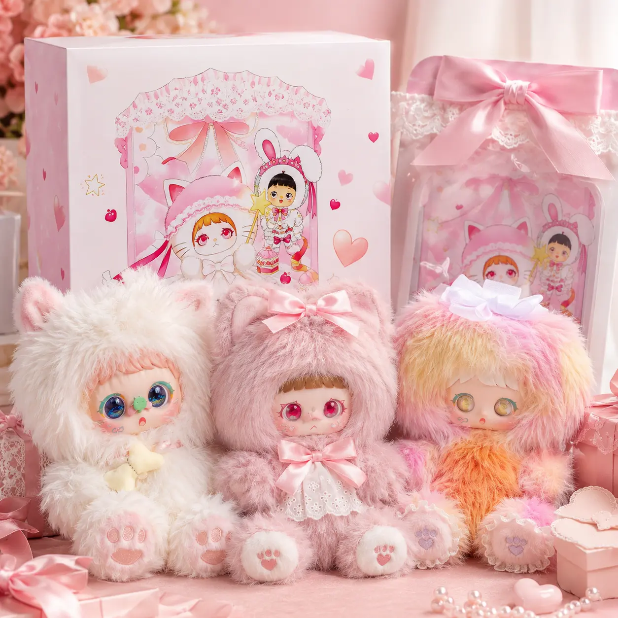 Always With You Series Cute Collectible Plush Toy, Kawaii Comfort Doll, Soft Stuffed Figure for Room Decor, Daily Companion and Gifts