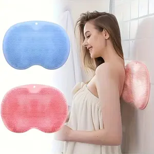Silicone Bath Brush, 1 Count Non-slip Shower Foot Scrubber, Manual Body Scrubber, Exfoliating Tool, Bathing Accessories for Home Hotel Salon, Body Back Scrubber