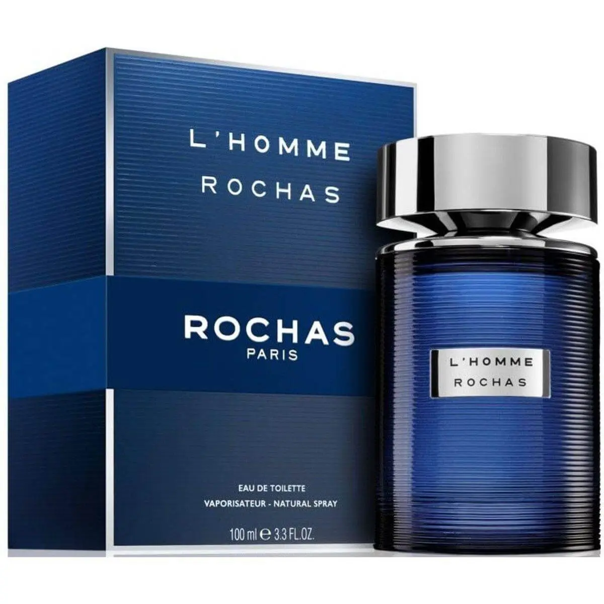 Rochas L'Homme Men's Eau de Toilette - Bottle Men's Fragrance, 3.3 fl oz (3.4 oz Equivalent), Fragrant, Masculine, Non-Toxic, Orange-Flavored Aromatic Citrusy Fresh Scent, New Box, Fragrant Men's Fragrance