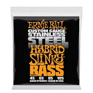 Ernie Ball Hybrid Slinky Stainless Steel Electric Bass Strings - 45-105 Gauge