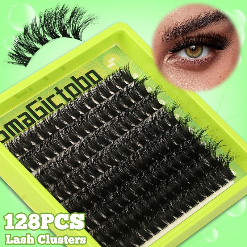 4 Styles Upgrade  Ultra/Mega/ Dramatic/Volume/ Lash Clusters  Gift Packs, WaterProof Lashes Eyelash Clusters Extensions with  for Beginners and Proficient, DIY at Home Easily，Extension Soft comfortable Easy Apply Natural Look for Makeup gift Lash Clusters