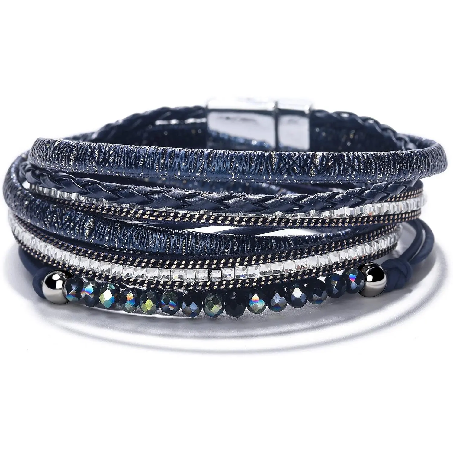 Square Diamond(Blue)-Double Wrap