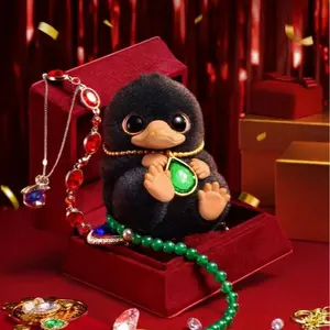 MINISO Fantastic Beasts Niffler Blind Box – The Jewelry Museum Flocked Figure, 8+1 Hidden Rare,Blind box.