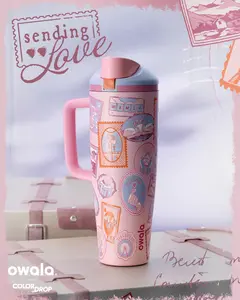 Owala Sending Love | 40oz FreeSip Tumbler Rare Color Drop Pink Aesthetic Leak Proof Water Bottle