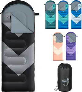 Sleeping Bag for Adults, Girls, Boys - 3 Season Warm & Cool Weather Lightweight  Camping Bag for Hiking, Outdoor Travel