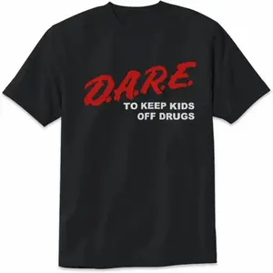 100% Premium Cotton Vintage 90s DARE Retro T-Shirt Unisex Short Sleeve Tee With Classic Design