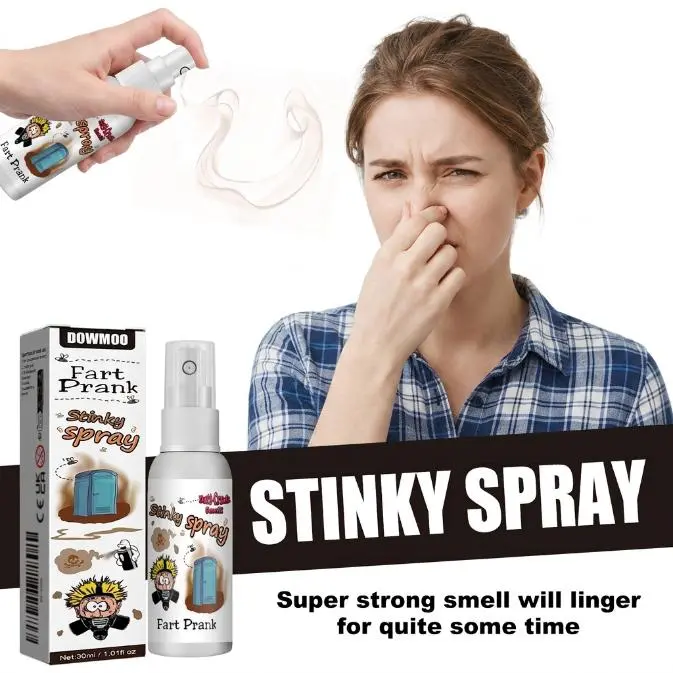 Dowmoo Long-Lasting Fart Stink Prank Spray, Pocket-Sized Hidden Design, Strong Putrid Odor Gag Liquid, Party & Halloween Joke Toy Gift