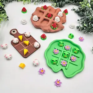 Tic Tac Toe Mini Board Game 3D Printed Fun Animated Experience Unique Engaging Gameplay Ideal for Casual Play Family Gatherings Suitable for All Ages Distinctive Leisure