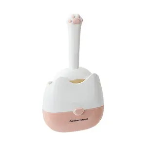 Wall-Mounted Cat Litter Scoop, Fine Mesh, Dual Gap Sizes, Cat Litter Cleaner, Claw Design, Pet Waste Remover, Essential Cat Care Tool