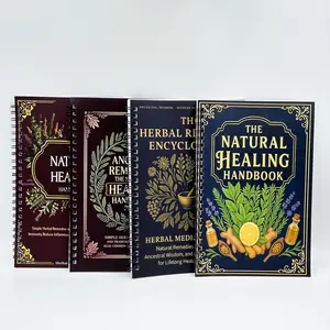Natural Healing Guide Set, Herbal Recipes & Daily Care, Meal Planner, 4 Books Collection, Essential Wellness Essentials, Self-Care Must-Haves