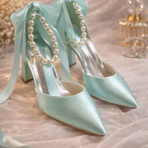 Aqua Luxe Bow Heels”