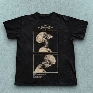 Paramore X-Ray Skulls Band Graphic Tee | Emo Alt Rock Aesthetic Black T-Shirt