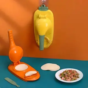 2-in-1 Dumpling Maker - Yellow & Orange Colorful Kitchen Tool for Dumpling Preparation