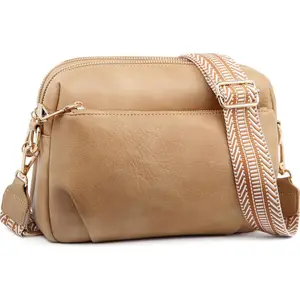 Crossbody Bag for Women Leather Purse Anti  Multi Pockets Wide Adjustable Strap  Handbag RFID Blocking