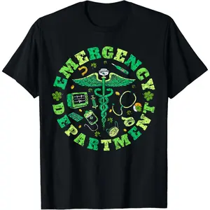 Emergency Department Nurse Patrick S Day T Shirt