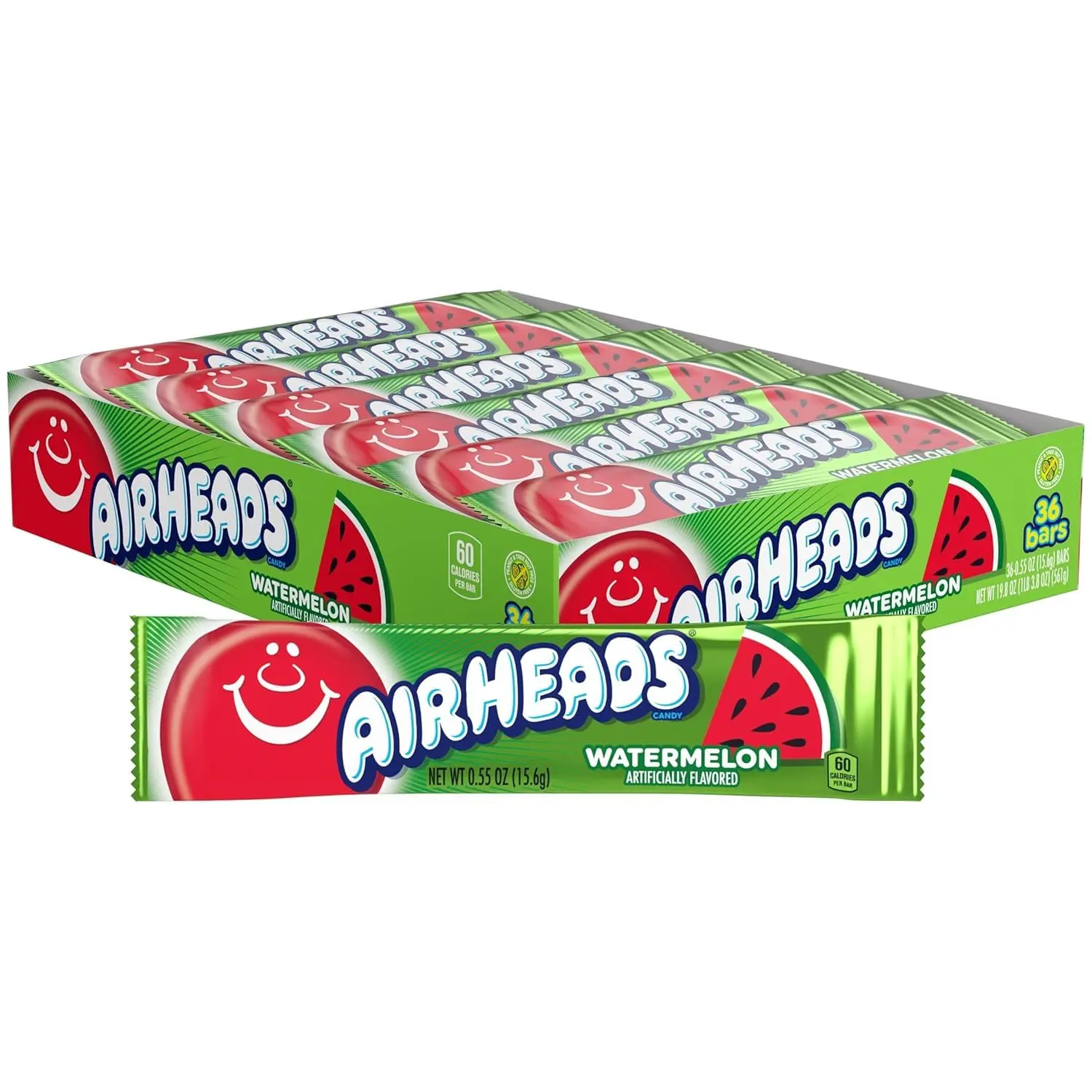 Airheads Full-Size Candy Bars, Watermelon, 36 Count Box Airheads Full-Size Candy Bars, Watermelon, 36 Count Box