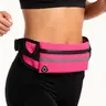 Unisex Polyester Solid Adjustable Running Belt Waistband - Reflective Handsfree Accessory for Adults’ Jogging, Training