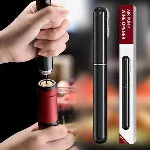 2026 Air Pressure Cork Remover Open Wine Bottles Fast No Twist No Crumbles 2 in 1 Wine Opener with Durable Foil Cutter Efficient & Convenient for Travel Camping Party