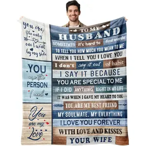 Husband Gifts Blanket, Gifts for Husband/Men, Husband Gifts from Wife, Best Anniversary Wedding Gifts For Husband, Husband Birthday Gift Ideas, To My Man Gift, I Love You Gifts Blankets