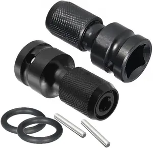 1/2 inch Square Drive to 1/4 inch Hex Female Socket Adapter Converter Chuck Adapter for Impact Air and Electric Wrench