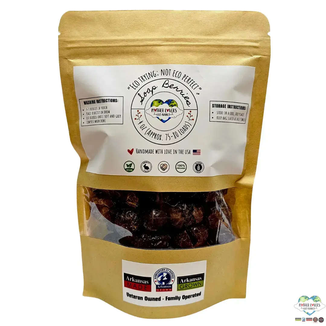 Mother Lovers Organic Soap Berries Soap Nuts - Fair Trade & Sustainable - Zero Waste Cleaning - Reusable & Eco-Friendly - Made in America - Natural Saponin - Biodegradable - Zero Plastic Waste