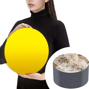 6pcs Modern Round Wall Mirrors, Lightweight HD Design, Ideal for Entryway/living Room/bathroom/dining Table Decor, Enhance Space Aesthetics