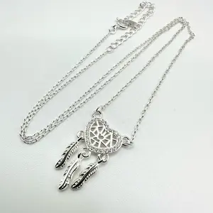 “925 Sterling Silver Dreamcatcher Necklace for Girls & Women – Small Pendant with 16” + 2” Extension Chain”