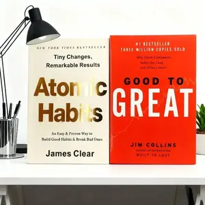 Atomic Habits & Good To Great Book  Daily Improvement & Business Leap: Connect Individual To Organization Core Success Paths