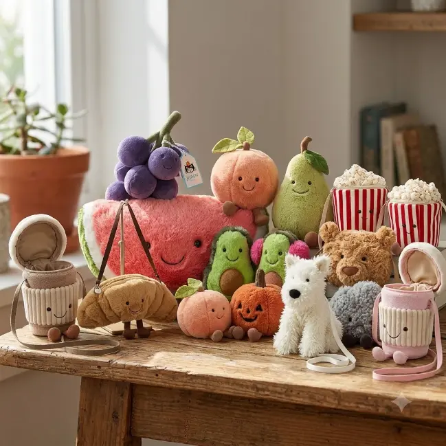 Jellycat Amuseables Soft Toys & Novelty Crossbody Shoulder Bags Collection
