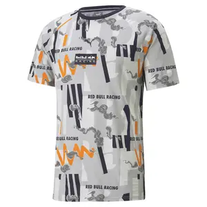 PUMA Mens X Red Bull Racing Crew Neck Short Sleeve Casual Tops Casual - Grey