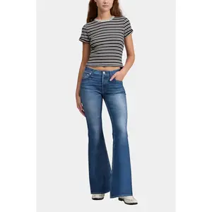 Miramar Ponte Dahlia Mid Rise Flare Jean
