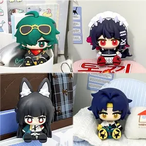 Zenless Zone Zero Chibi Version Miyabi Mini Figure, Zzz Ellen Joe, Harumasa, Lighter, Hugo Anime, Cute Collectible Figurine for Fans, Soft Adorable Figures