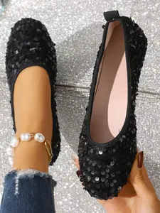 New Women's One-Piece Flat Shoes, Comfortable and Versatile, Suitable for All Seasons, Perfect for Daily Wear