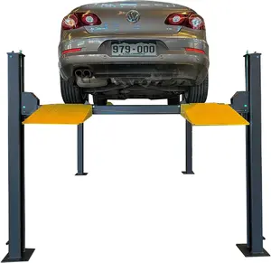 KT-4H850 Four Post Lift Car Truck Parking Hoist with Casters 8500Lbs Lifting Capacity Portable Storage Service Home Parking Lift for Cars Trucks