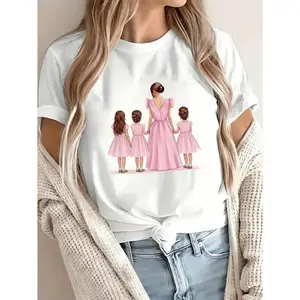 Mom of Three Family Love Tee |   Heartfelt Mothers Day Gift |   Blessed Mama Graphic Shirt