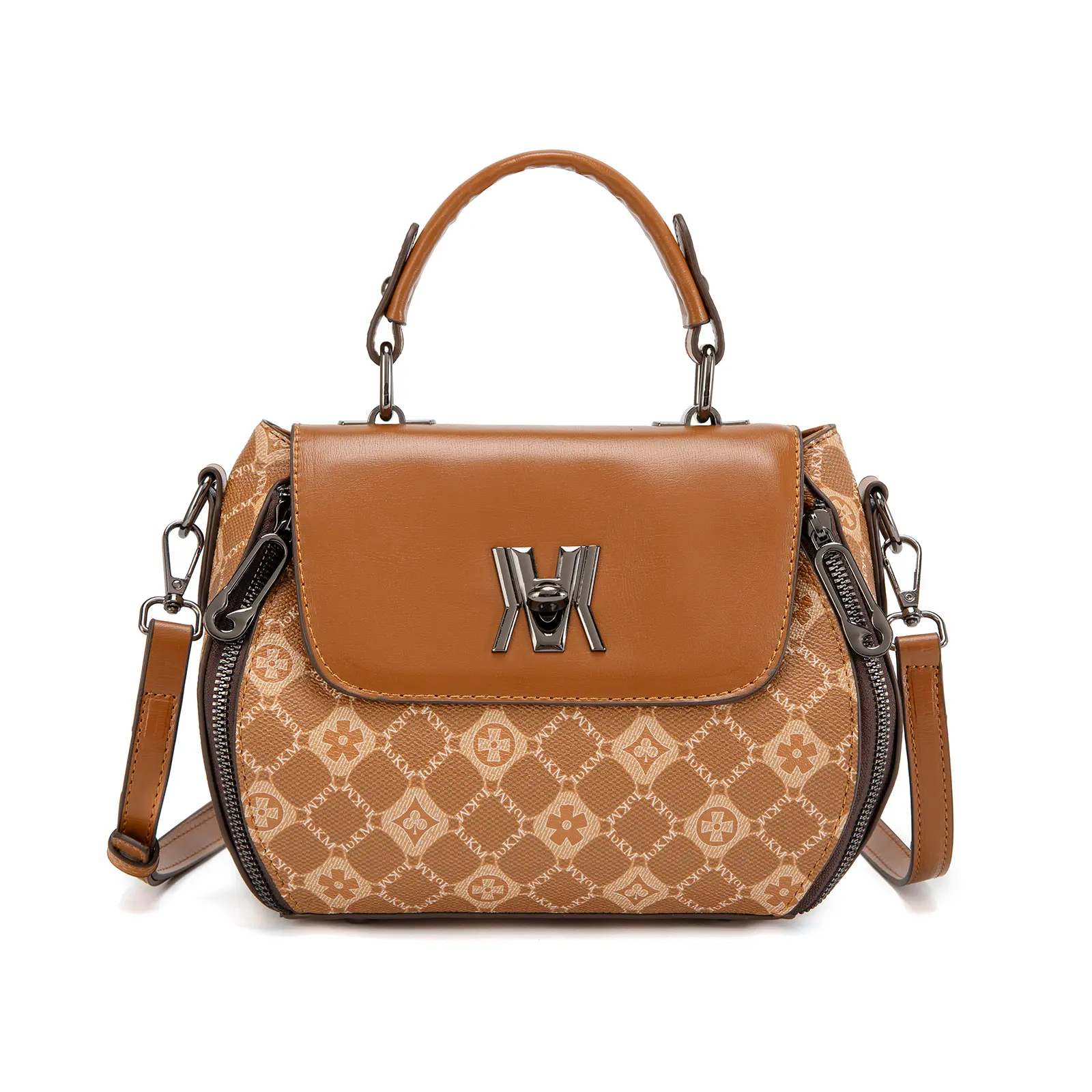 IVKMIVK Women's Vintage Floral Printed Mini Satchel - Fashionable Top Handle Crossbody Purse with Adjustable Strap for Daily, Dating Use - Fashionable Handbag with Feminine Aesthetic, Fashion Shoulder Bag, Synthetic, Scratchproof, Polyester, Zipper, Multi