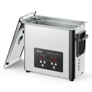 【fathersdaygift】VEVOR 30L 480W Stainless Steel Ultrasonic Cleaner Machine40kHz Professional Cleaning Equipment with Cleaning Basket & Digital Displayfor PartsCarburetors