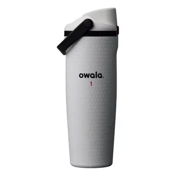 Owala30 oz Wide Mouth FreeSip Sway Insulated Water Bottle — Leakproof Stainless Steel Thermal Cup with Straw and Handle, Compatible with Cup Holder, Classic Golf Print Travel Drinkware (Gift for Sports Enthusiasts)