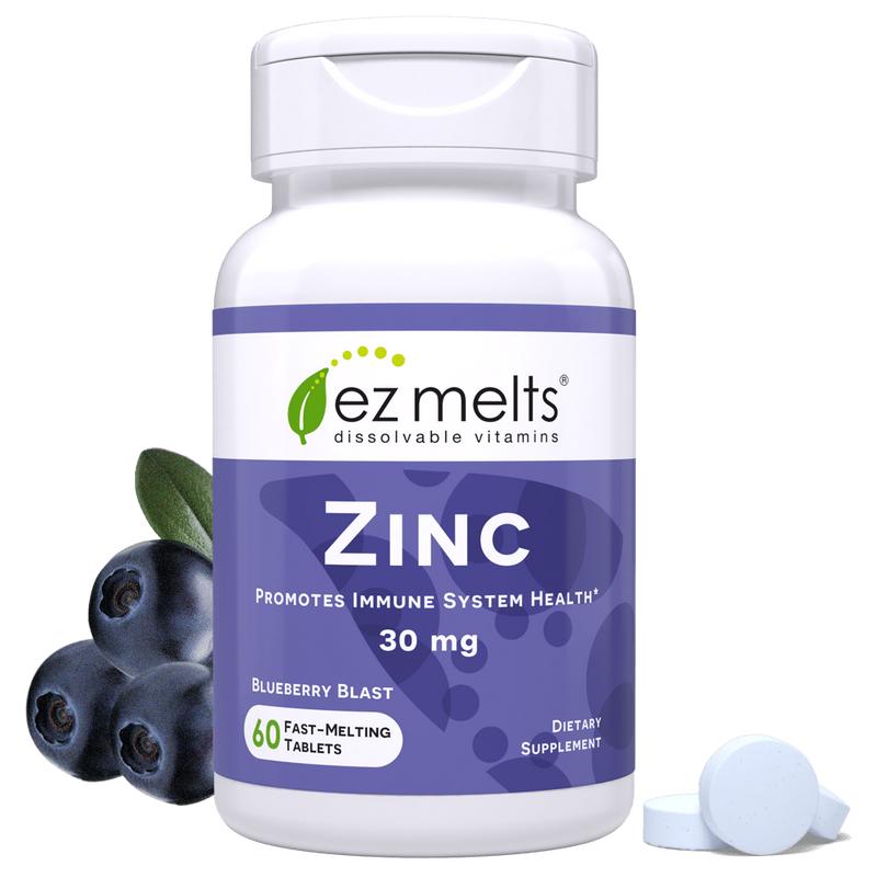 EZ Melts - Dissolvable, Zinc Supplement Gentle on Stomach, Sugar-Free